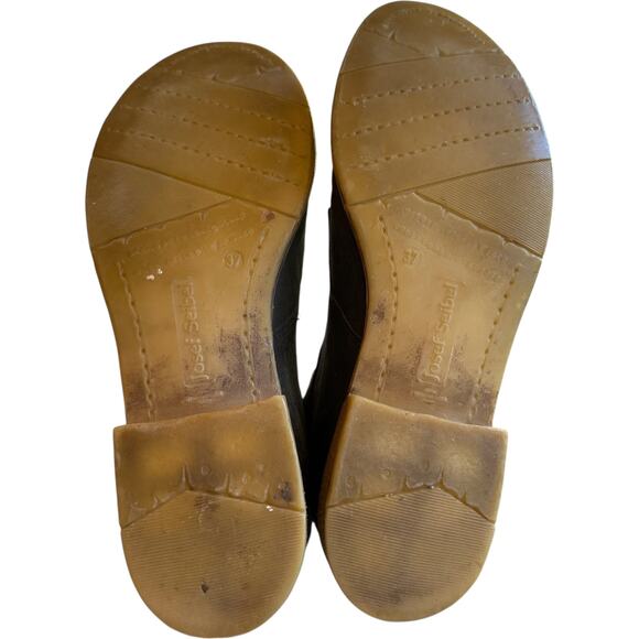 Josef Seibel Lace‑Up Granny Boots SZ 6.5 Leather Ankle Boho Packer Distressed - Picture 5 of 9